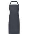 BR500 Brand Lab Adjustable Bib Apron Charcoal colour image
